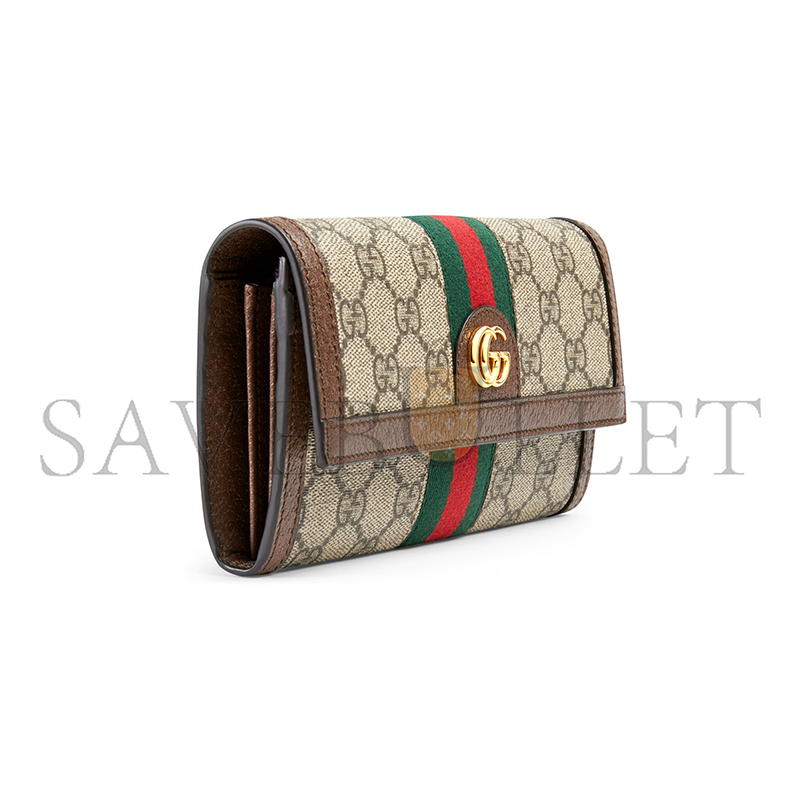 GUCCI OPHIDIA CONTINENTAL WALLET 523153 (19*10*3.5cm) GUCCI OPHIDIA CONTINENTAL WALLET 523153 (19*10*3.5cm)